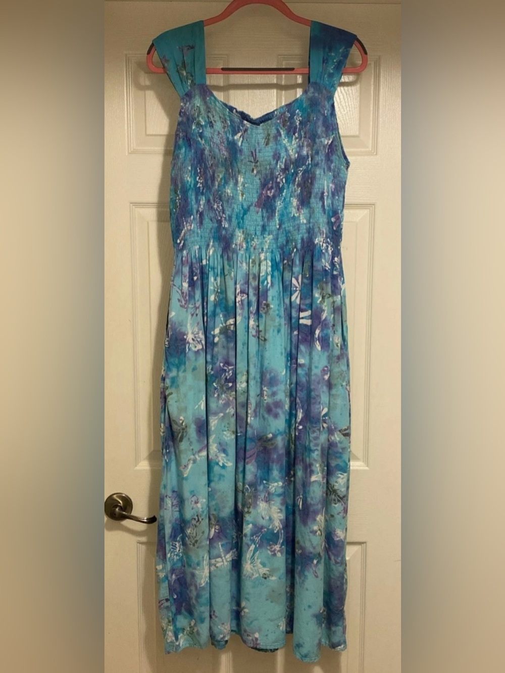 Lost River Clothing Co Sleeveless Whimsical Dragonfly Flower Dress Sz XL